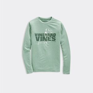 Vineyard Vines green Long Sleeve Performance shirt boys XL NWOT soccer new light